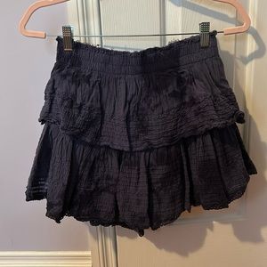 Aerie Blue Tie-Dye Skirt
